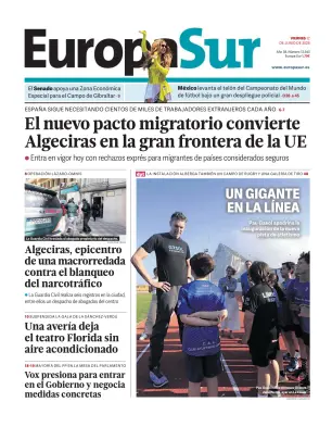 Portada de Europa Sur, 12 de junio de 2026