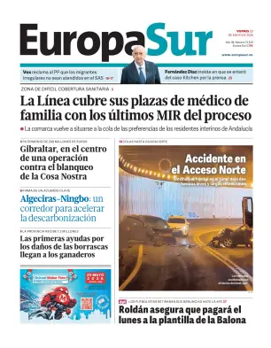 Portada de Europa Sur, 29 de mayo de 2026