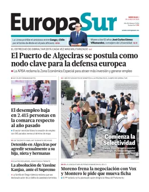 Portada de Europa Sur, 3 de junio de 2026