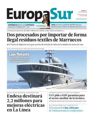 Portada de Europa Sur, 30 de mayo de 2026