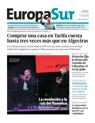 Portada de Europa Sur, 8 de julio de 2026