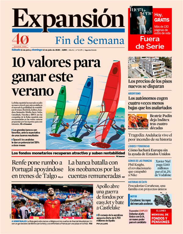 Portada de Expansión, 10 de julio de 2026