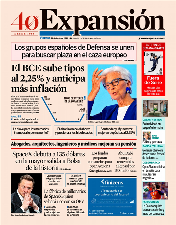 Portada de Expansión, 11 de junio de 2026