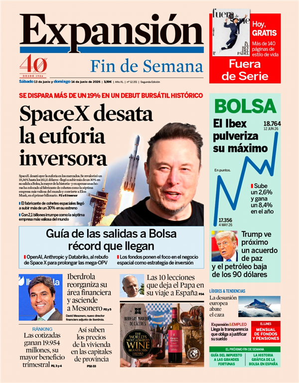 Portada de Expansión, 13 de junio de 2026