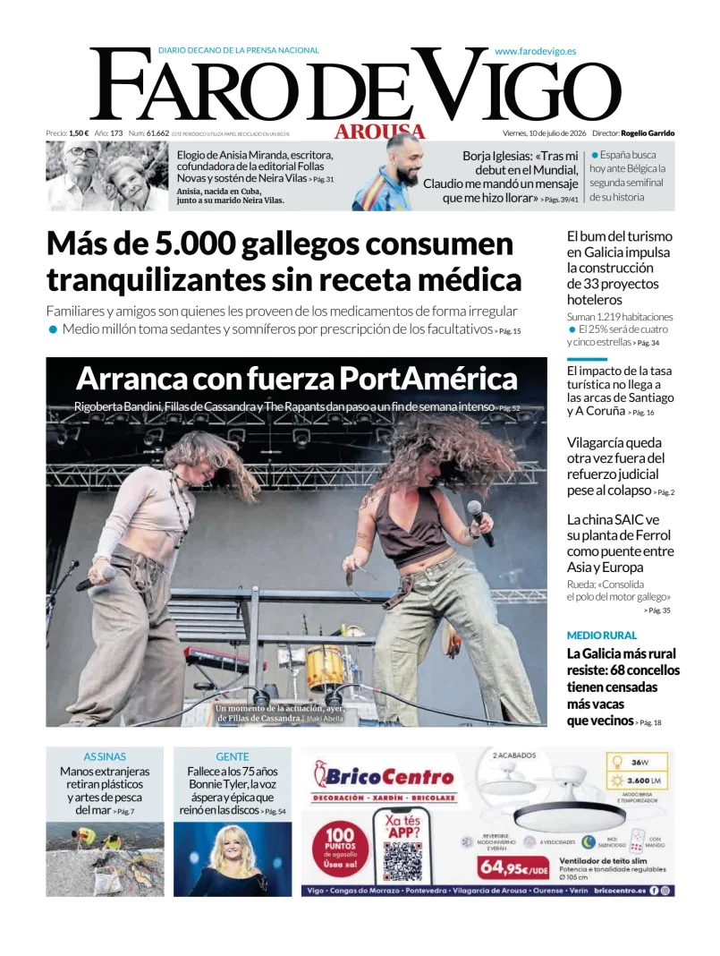 Portada de Faro de Vigo (Arousa)