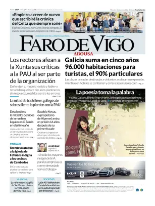 Portada de Faro de Vigo (Arousa), 10 de junio de 2026