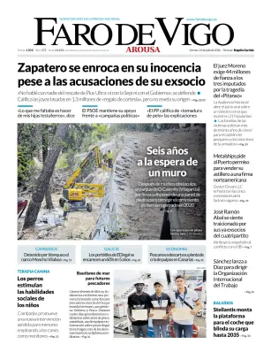 Portada de Faro de Vigo (Arousa), 24 de julio de 2026