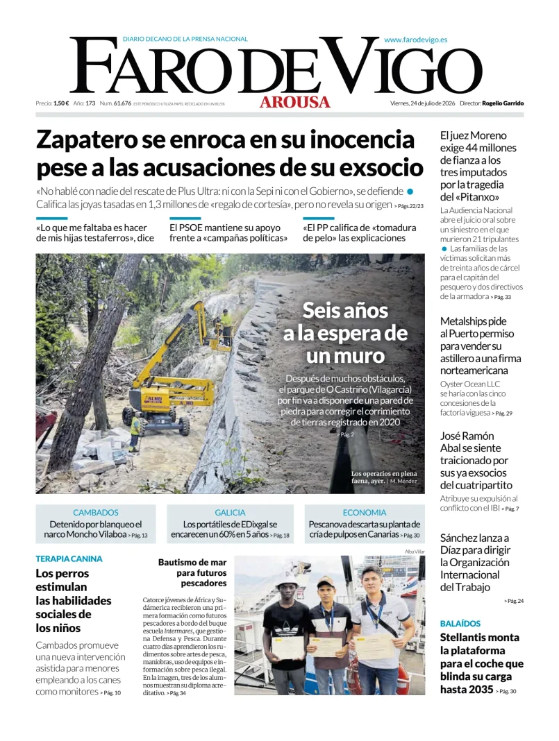 Portada de Faro de Vigo (Arousa)