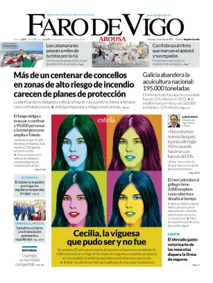 Portada de Faro de Vigo (Arousa), 26 de julio de 2026
