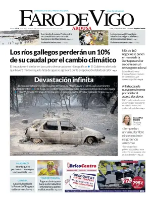 Portada de Faro de Vigo (Arousa), 27 de julio de 2026