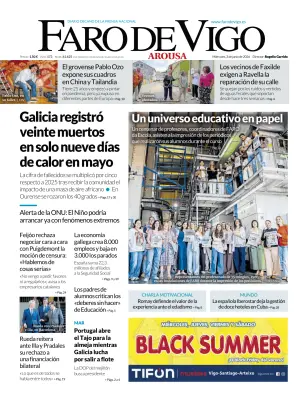Portada de Faro de Vigo (Arousa), 3 de junio de 2026