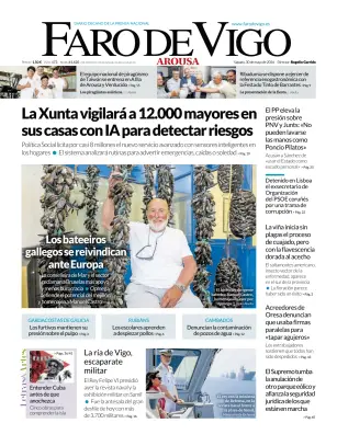 Portada de Faro de Vigo (Arousa), 30 de mayo de 2026