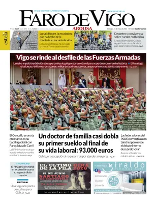 Portada de Faro de Vigo (Arousa), 31 de mayo de 2026