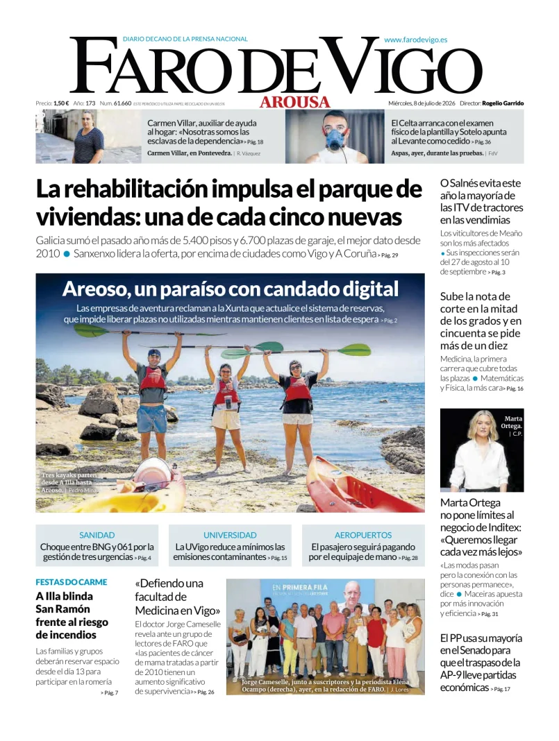 Portada de Faro de Vigo (Arousa)