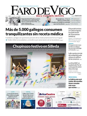 Portada de Faro de Vigo (Deza/Tabeiros-Montes), 10 de julio de 2026