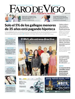 Portada de Faro de Vigo (Deza/Tabeiros-Montes), 11 de junio de 2026