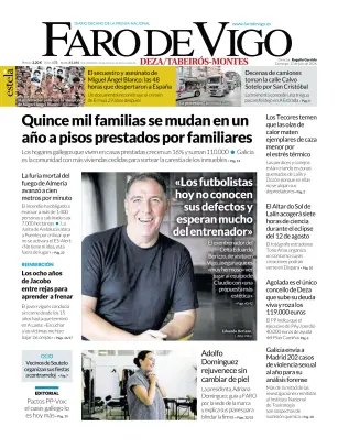 Portada de Faro de Vigo (Deza/Tabeiros-Montes), 12 de julio de 2026