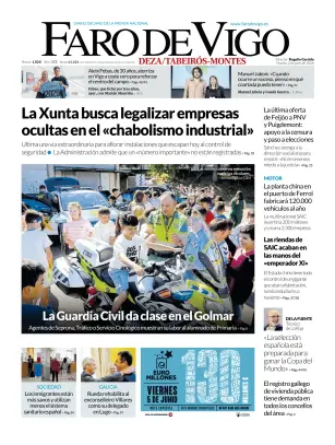 Portada de Faro de Vigo (Deza/Tabeiros-Montes), 2 de junio de 2026
