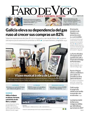Portada de Faro de Vigo (Deza/Tabeiros-Montes), 22 de julio de 2026