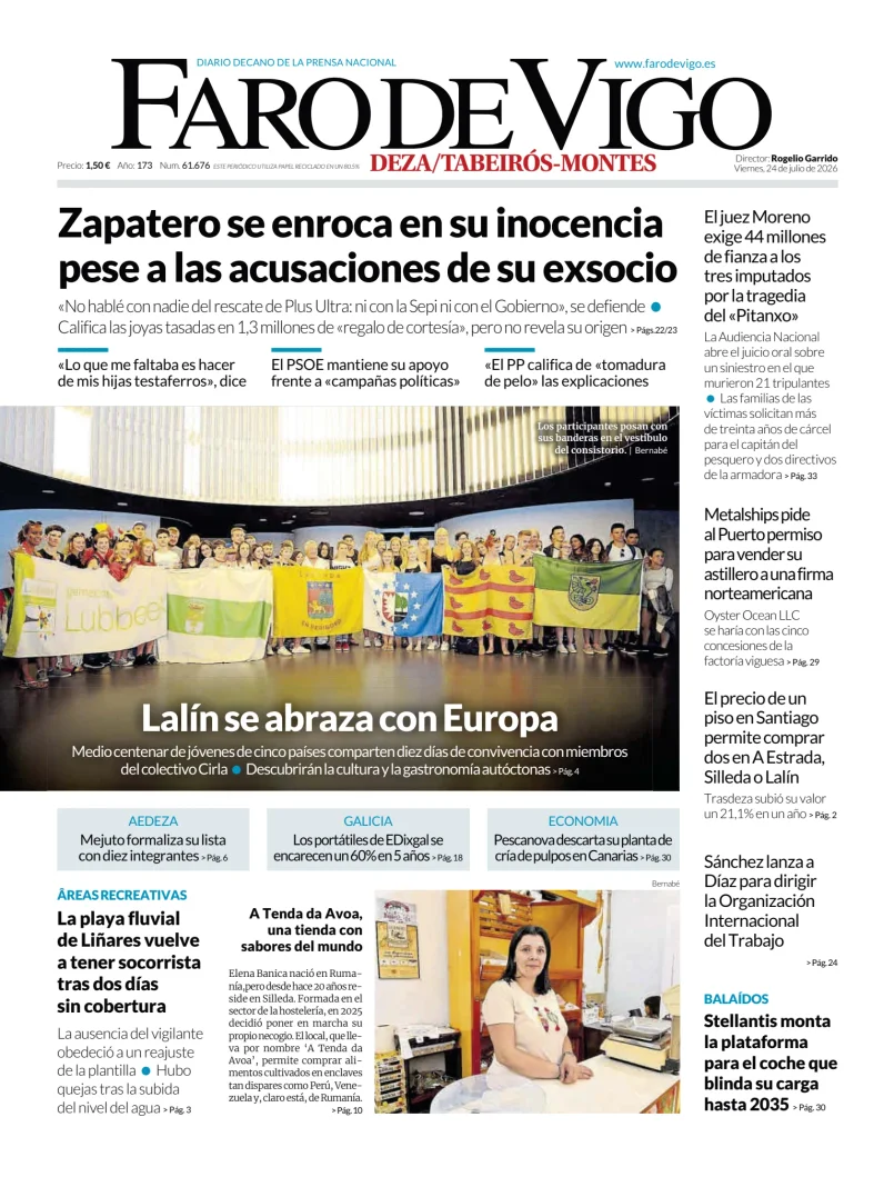 Portada de Faro de Vigo (Deza/Tabeiros-Montes)