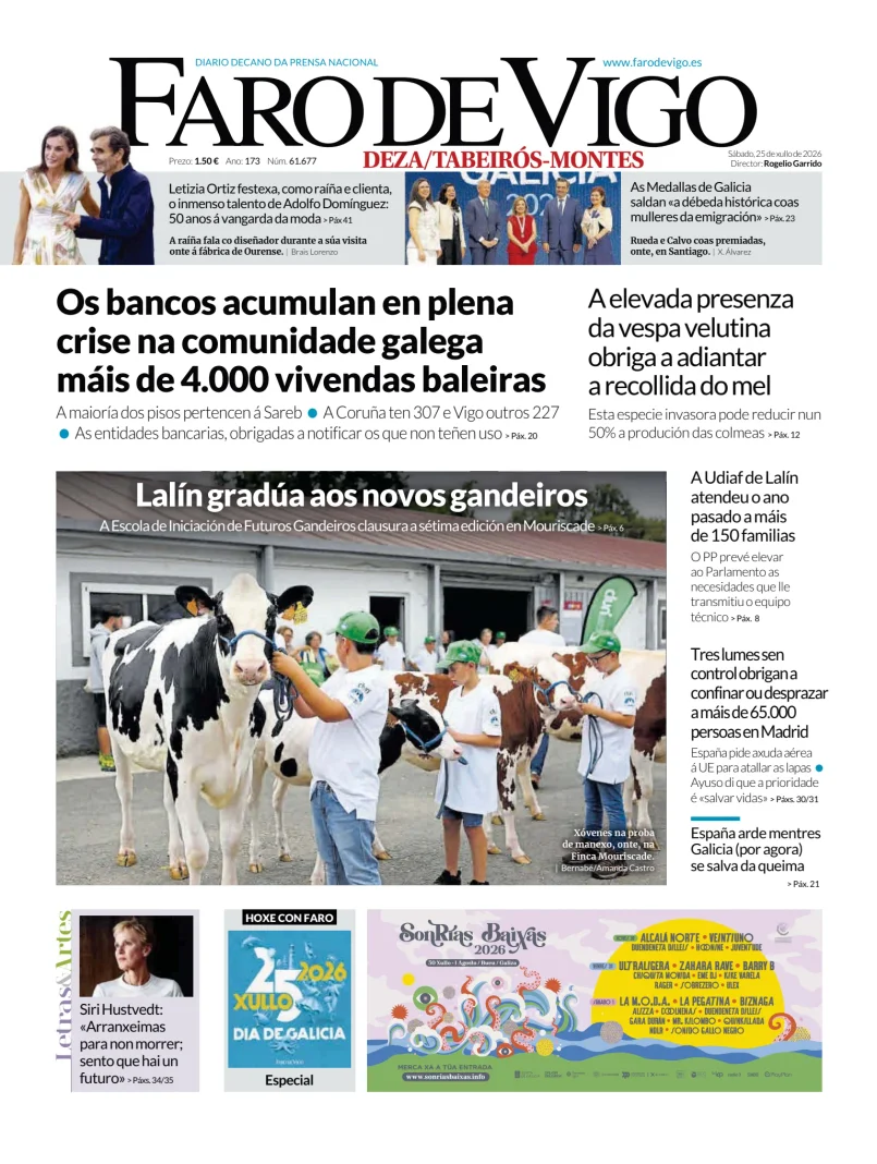 Portada de Faro de Vigo (Deza/Tabeiros-Montes)