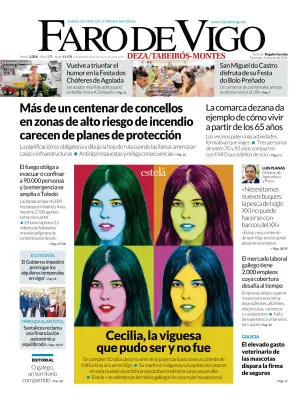 Portada de Faro de Vigo (Deza/Tabeiros-Montes), 26 de julio de 2026
