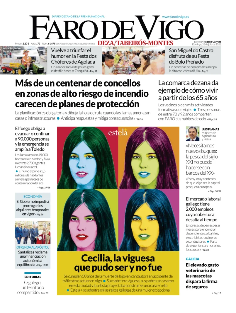 Portada de Faro de Vigo (Deza/Tabeiros-Montes)