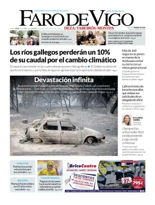 Portada de Faro de Vigo (Deza/Tabeiros-Montes), 27 de julio de 2026
