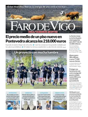 Portada de Faro de Vigo (Deza/Tabeiros-Montes), 28 de julio de 2026