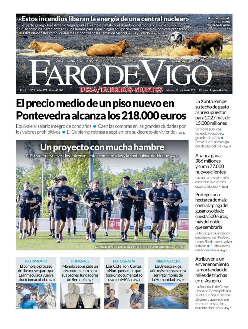 Portada de Faro de Vigo (Deza/Tabeiros-Montes)