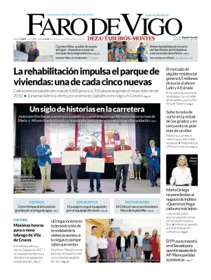 Portada de Faro de Vigo (Deza/Tabeiros-Montes), 8 de julio de 2026
