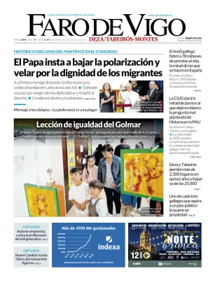 Portada de Faro de Vigo (Deza/Tabeiros-Montes), 9 de junio de 2026