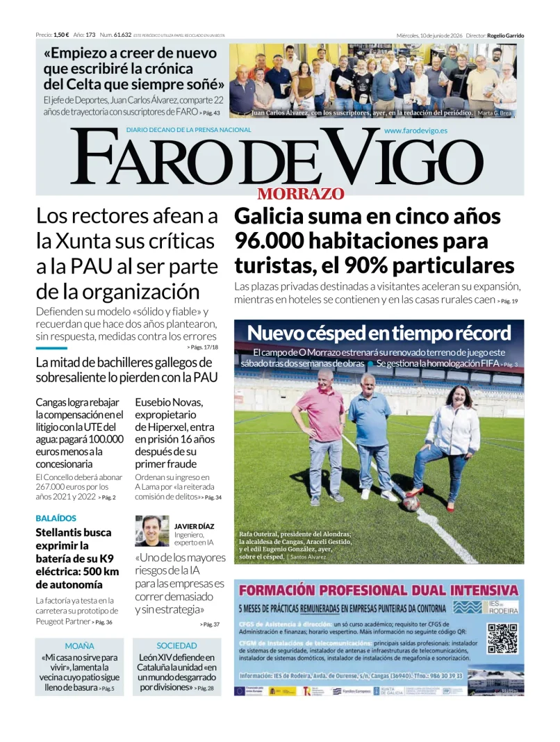 Portada de Faro de Vigo (O Morrazo)