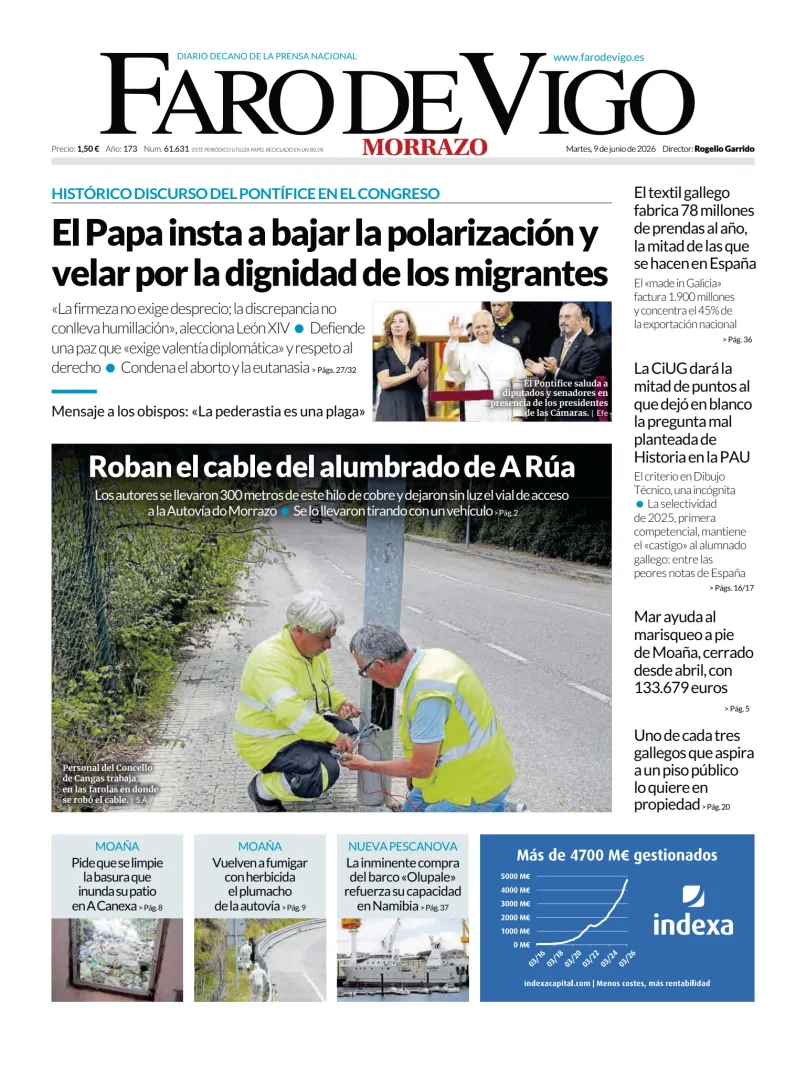 Portada de Faro de Vigo (O Morrazo)