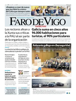 Portada de Faro de Vigo (Ourense), 10 de junio de 2026