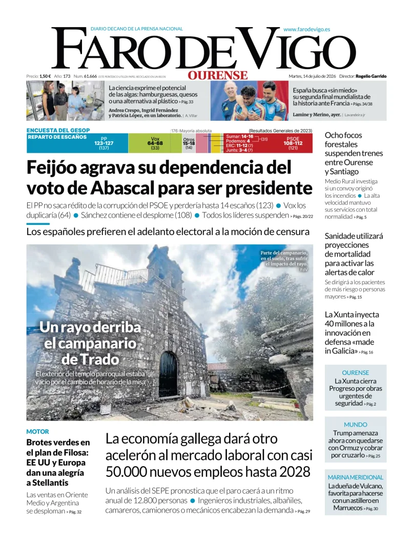 Faro de Vigo (Ourense) — 14/07
