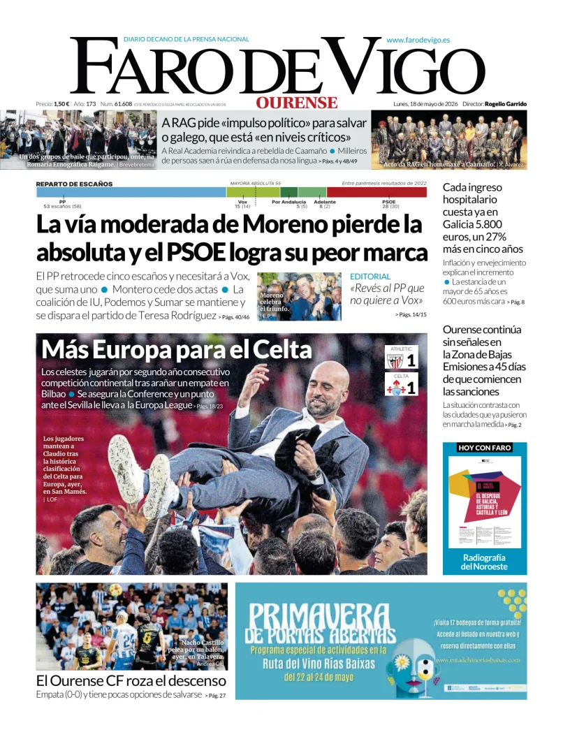 Faro de Vigo (Ourense) — 18/05
