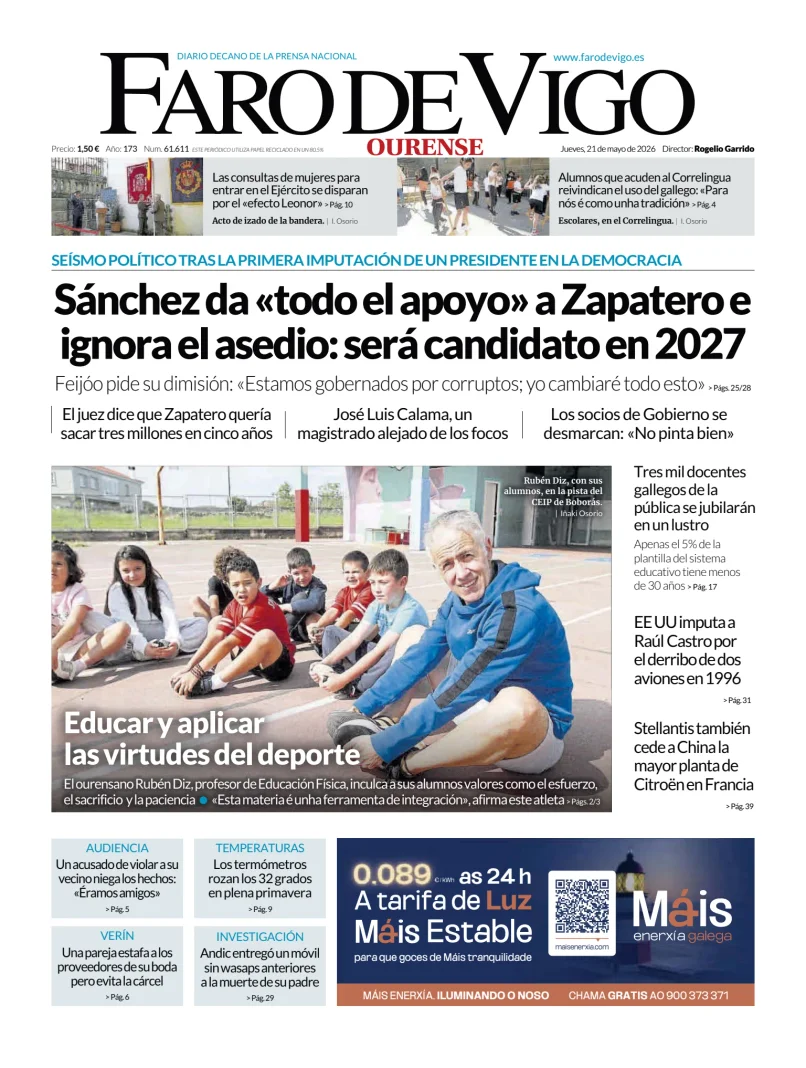 Faro de Vigo (Ourense) — 21/05