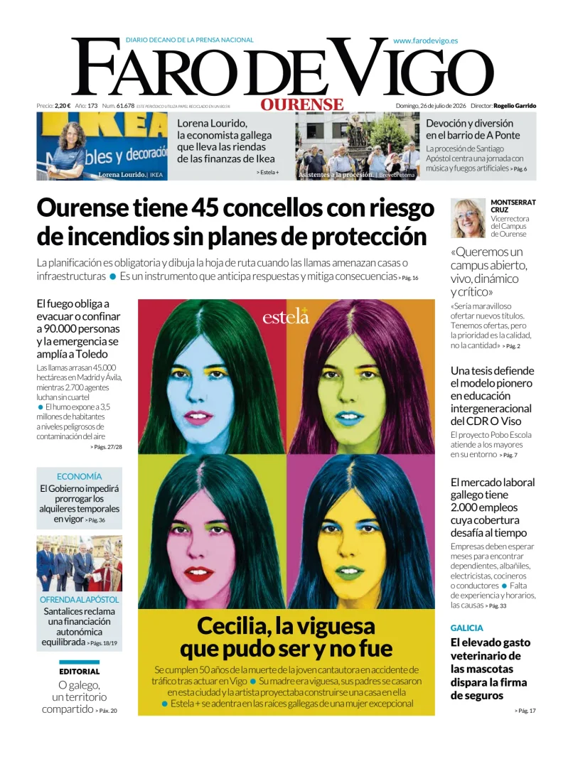 Portada de Faro de Vigo (Ourense)