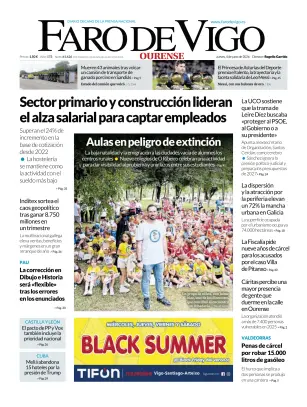 Portada de Faro de Vigo (Ourense), 4 de junio de 2026