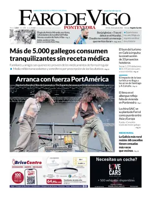 Portada de Faro de Vigo (Pontevedra), 10 de julio de 2026