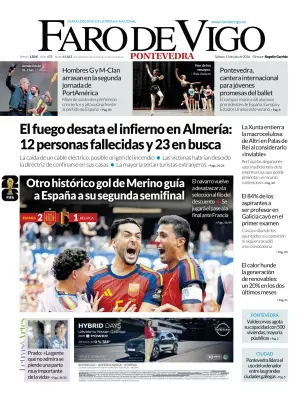 Portada de Faro de Vigo (Pontevedra), 11 de julio de 2026