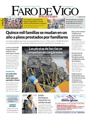 Portada de Faro de Vigo (Pontevedra), 12 de julio de 2026