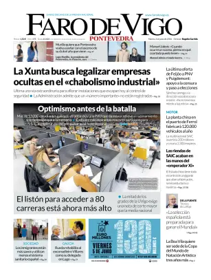 Portada de Faro de Vigo (Pontevedra), 2 de junio de 2026