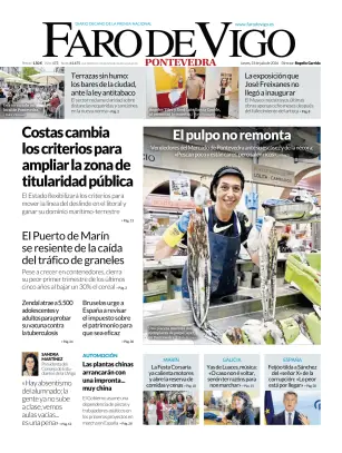 Portada de Faro de Vigo (Pontevedra), 23 de julio de 2026
