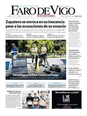 Portada de Faro de Vigo (Pontevedra), 24 de julio de 2026