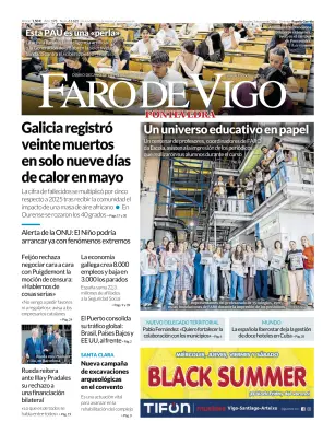 Portada de Faro de Vigo (Pontevedra), 3 de junio de 2026