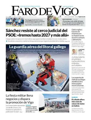 Portada de Faro de Vigo, 1 de junio de 2026