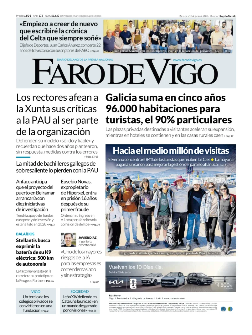 Portada de Faro de Vigo