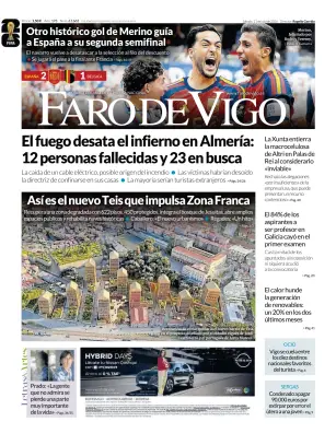 Portada de Faro de Vigo, 11 de julio de 2026